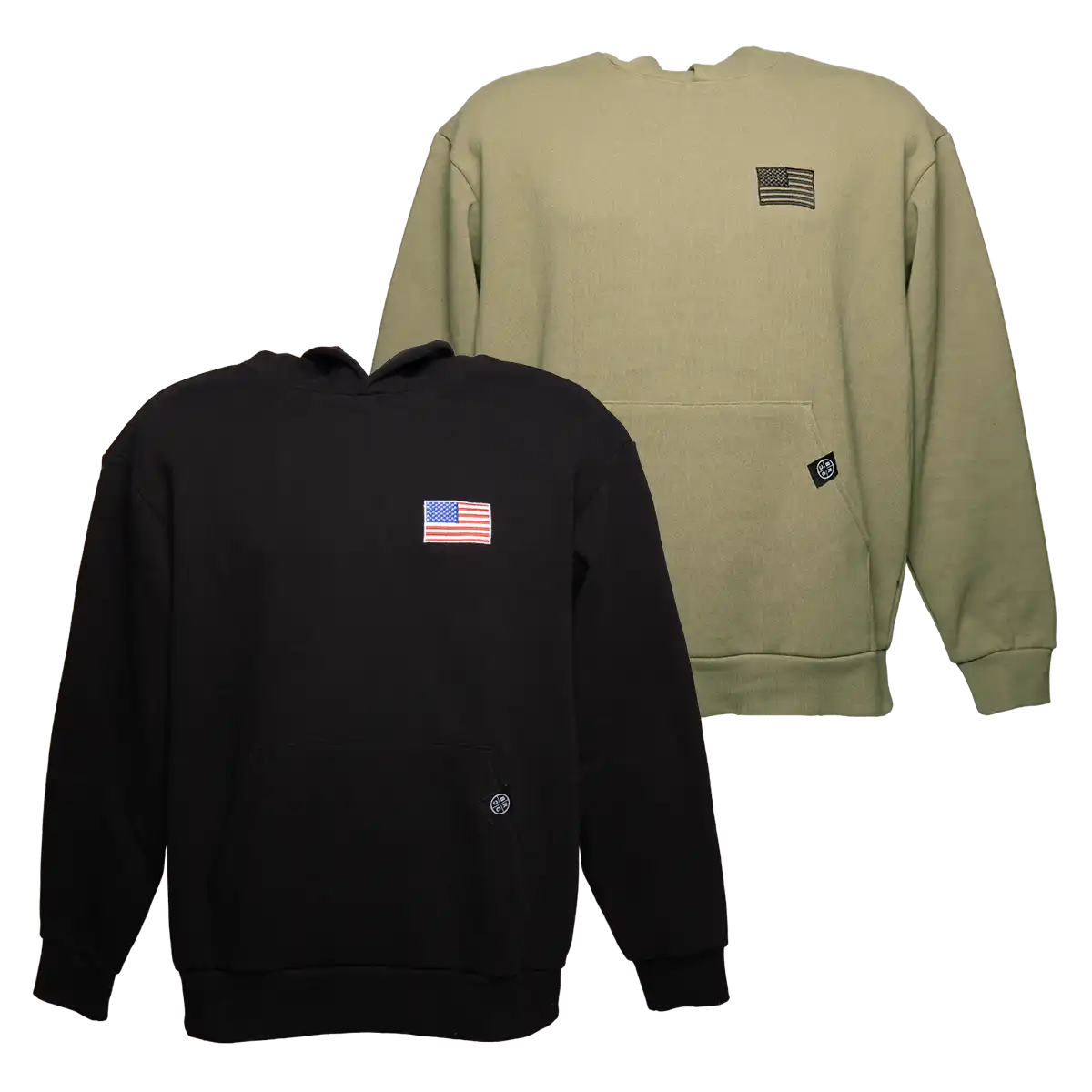 USA Flag Premium Heavyweight Pullover Hoodie